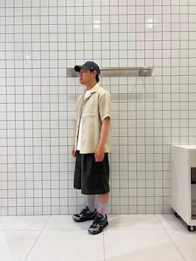 「オープンカラー」｜shinshinさん（メンズ・166cm）の夏コーディネート