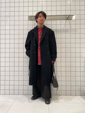 「冬の差し色コーデ」｜「アイテム（ジャケット/アウター）」を使った、shinshinさん（メンズ・166cm）の冬コーディネート