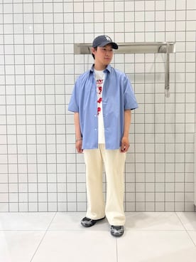 「ペインターパンツ」｜shinshinさん（メンズ・166cm）の夏コーディネート