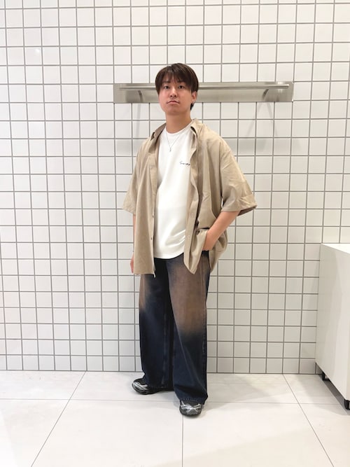 ®︎新品未使用RAVIJOURサテンシャツ ショートスリーブセット サテンシャツ ショートスリーブセット パジャマ（ルームウェア