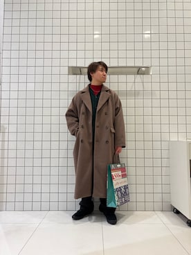 「アイテム（その他アウター）」を使った、shinshinさん（メンズ・166cm）の冬コーディネート