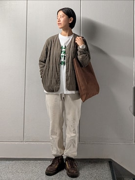 「Danner（ダナー）のアイテム」を使った、akariiさん（レディース・160cm）の冬コーディネート