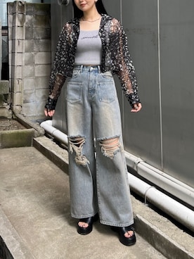 永田真弓さん(レディース・168cm)の夏コーディネート