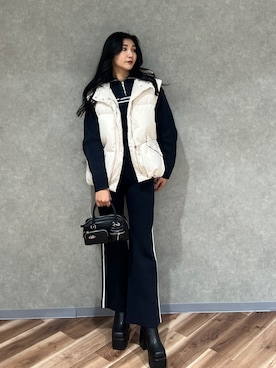 永田真弓さん（レディース・168cm）の秋コーディネート