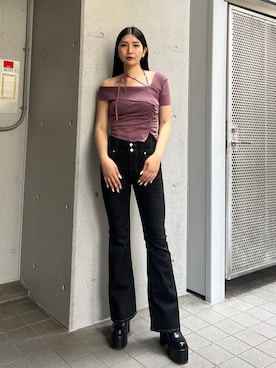 永田真弓さん(レディース・168cm)の夏コーディネート