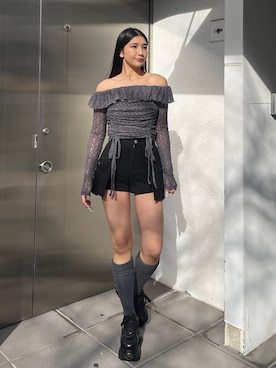 永田真弓さん(レディース・168cm)の冬コーディネート