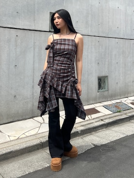 永田真弓さん(レディース・168cm)の夏コーディネート
