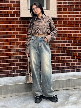 永田真弓さん（レディース・168cm）の秋コーディネート