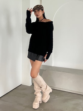 永田真弓さん（レディース・168cm）の秋コーディネート