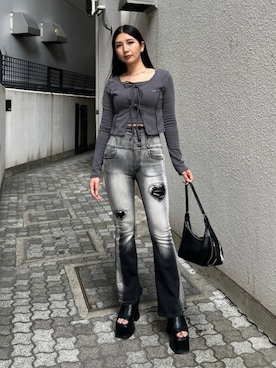 永田真弓さん(レディース・168cm)の夏コーディネート