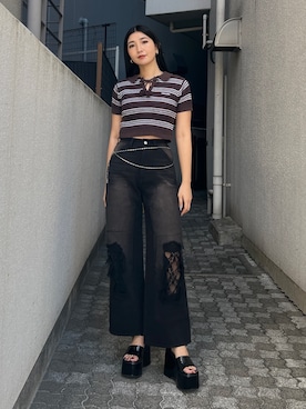 永田真弓さん（レディース・168cm）の春コーディネート