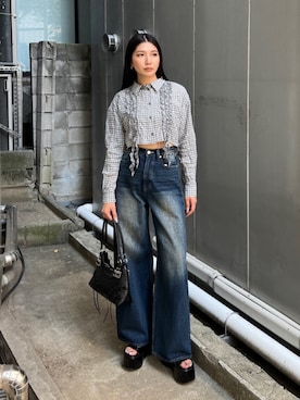 永田真弓さん(レディース・168cm)の夏コーディネート