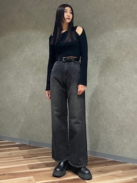 永田真弓さん（レディース・168cm）の冬コーディネート