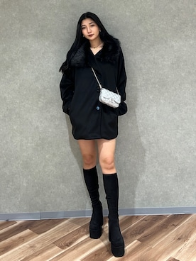 「新星WEARISTAにエントリー」｜永田真弓さん（レディース・168cm）の冬コーディネート