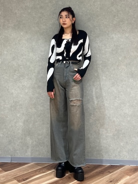 永田真弓さん(レディース・168cm)の冬コーディネート