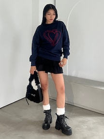 お洋服今週で終了♡値引きOK♡お早めに♡ レースアップブーツ オフホワイト レースアップタンクソールブーツ｜エモダ（EMODA）アウトレット公式