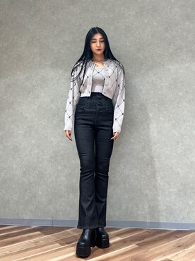 永田真弓さん(レディース・168cm)の秋コーディネート