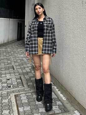 永田真弓さん（レディース・168cm）の冬コーディネート