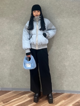 永田真弓さん(レディース・168cm)の冬コーディネート