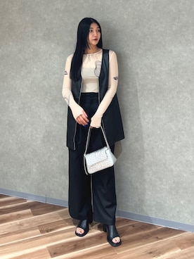 永田真弓さん(レディース・168cm)の夏コーディネート