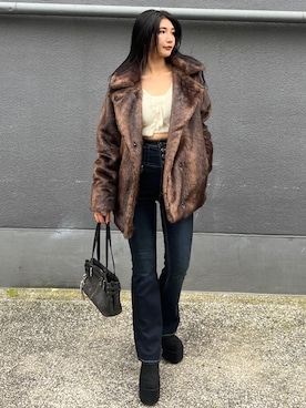 永田真弓さん（レディース・168cm）の秋コーディネート