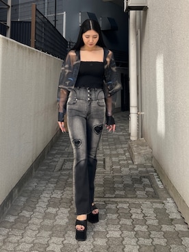 永田真弓さん（レディース・168cm）の春コーディネート