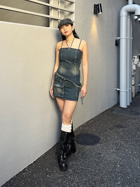 永田真弓さん(レディース・168cm)の春コーディネート
