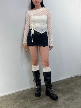 永田真弓さん(レディース・168cm)の春コーディネート