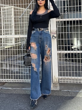 永田真弓さん（レディース・168cm）の春コーディネート