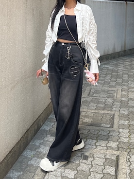 永田真弓さん(レディース・168cm)の夏コーディネート