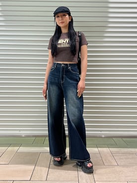 永田真弓さん(レディース・168cm)の春コーディネート