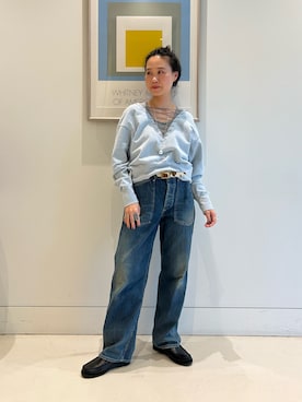 「アイテム（パンツ）」を使った、黒田 彩乃さん（レディース・153cm）の秋コーディネート