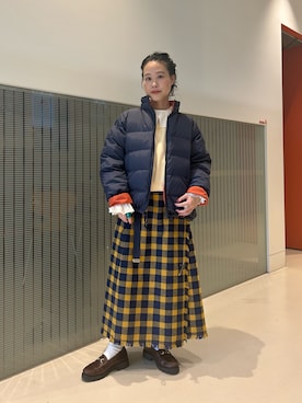 「アイテム（トップス）」を使った、黒田 彩乃さん（レディース・153cm）の秋コーディネート