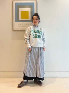 「アイテム（ワンピース/ドレス）」を使った、黒田 彩乃さん（レディース・153cm・30代）の秋コーディネート