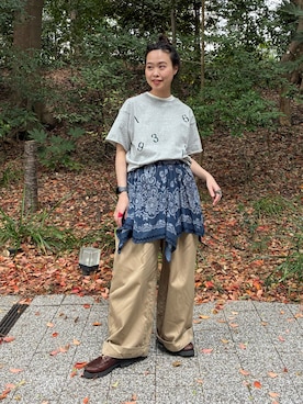黒田 彩乃さん（レディース・153cm）の春コーディネート