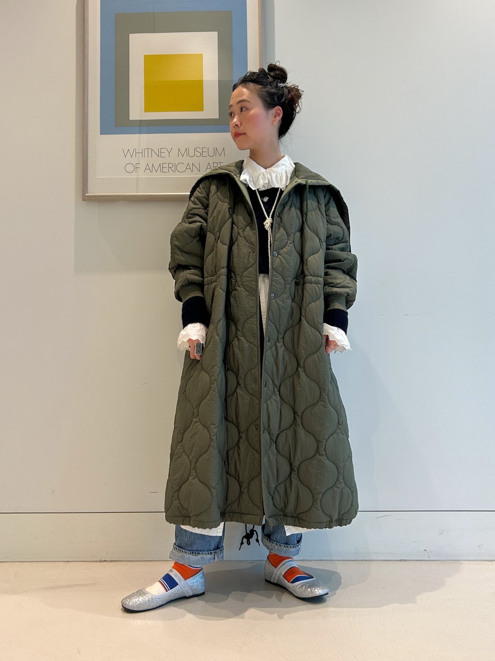 限定値下げ　美品BEAMS BOY ナイロンキルティングフードコート BEAMS BOY コート アウター ナイロン キルティング フード レディース