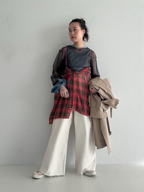 .bibiyジュエリーデニムMサイズ裾カット無 bibiyジュエリーデニムMサイズ裾カット無