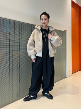 「BEAMS BOY（ビームスボーイ）のアイテム」を使った、黒田 彩乃さん（レディース・153cm）の秋コーディネート