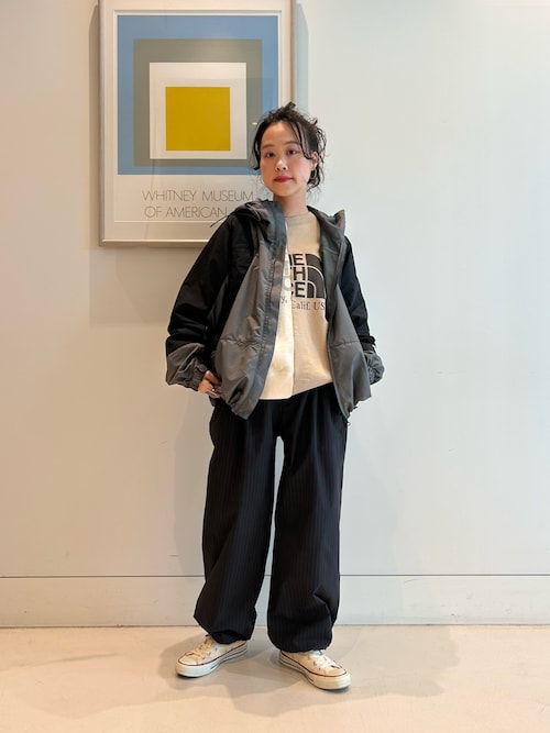 glamb グラム アップランドチェックスラックス 裾リブ 2 glamb(グラム)】Irregular Tuck Wide Slacks ファイブタック