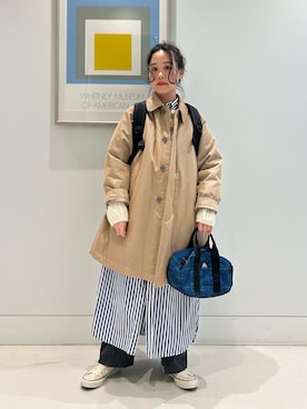 「アイテム（ジャケット/アウター）」を使った、黒田 彩乃さん（レディース・153cm）の秋コーディネート