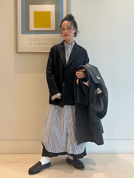 「アイテム（ワンピース/ドレス）」を使った、黒田 彩乃さん（レディース・153cm・30代）の秋コーディネート