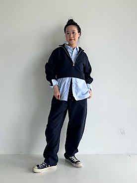 「BEAMS BOY（ビームスボーイ）のアイテム」を使った、黒田 彩乃さん（レディース・153cm）の秋コーディネート