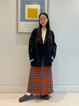 「アイテム（ネックレス）」を使った、黒田 彩乃さん（レディース・153cm・30代）の冬コーディネート