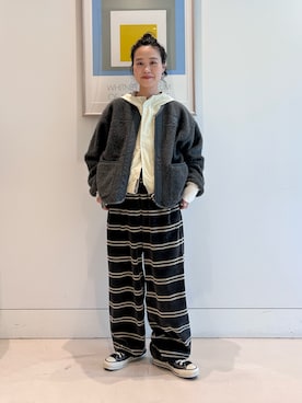 「BEAMS BOY（ビームスボーイ）のアイテム」を使った、黒田 彩乃さん（レディース・153cm）の秋コーディネート