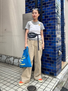 「BEAMS BOY（ビームスボーイ）のアイテム」を使った、黒田 彩乃さん（レディース・153cm）の夏コーディネート