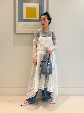 「BEAMS BOY（ビームスボーイ）のアイテム」を使った、黒田 彩乃さん（レディース・153cm）の秋コーディネート