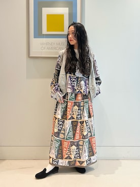「BEAMS BOY（ビームスボーイ）のスウェット フルジップ パーカー ノースリーブ（ベスト）」を使った、黒田 彩乃さん（レディース・153cm・30代）の秋コーディネート