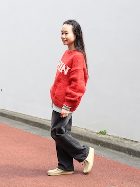 「アイテム（パンツ）」を使った、黒田 彩乃さん（レディース・153cm）の秋コーディネート
