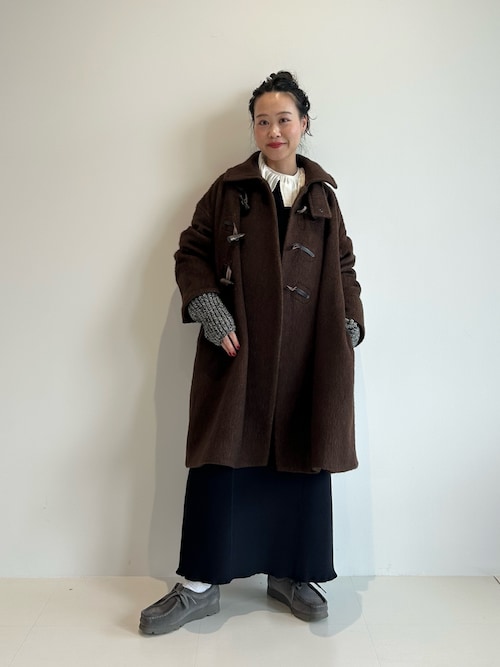 セール】【1/15再値下げ】maturely / シャギー ヘリンボーン ダッフル