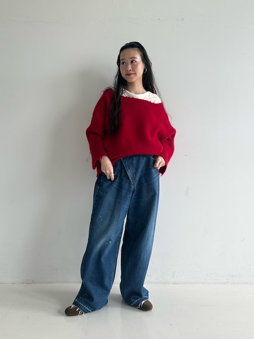ビームスボーイ【別注】Lee / マチュアリー デニム 別注】Lee × maturely / デニム アシメ パンツ（デニムパンツ